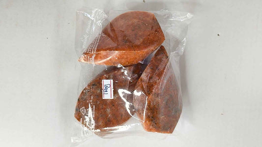 RED AMAZONITE FLAME FREEFORM STONES-1KG -BAG 1 -3PCS