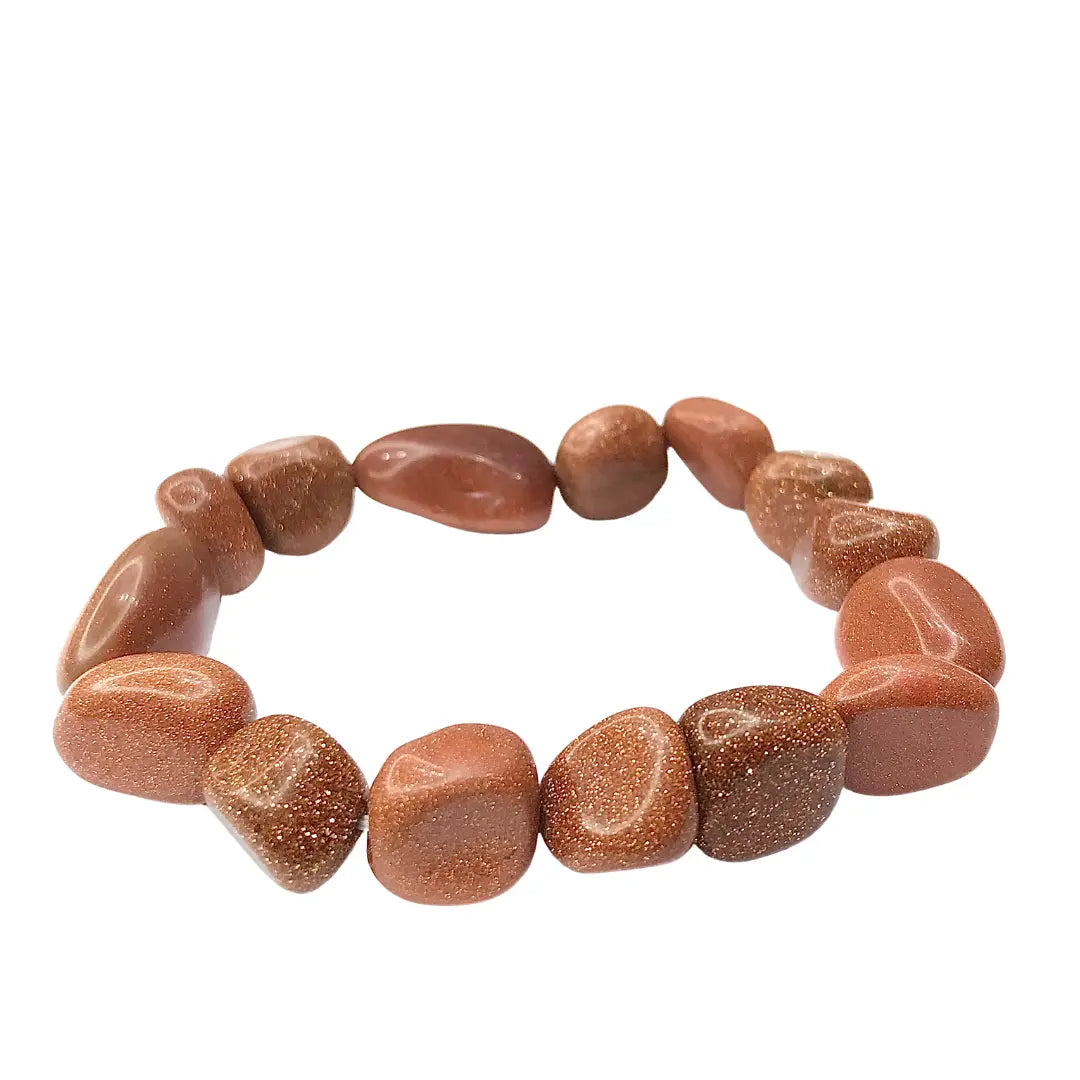 Red Goldstone Tumbled Bracelet