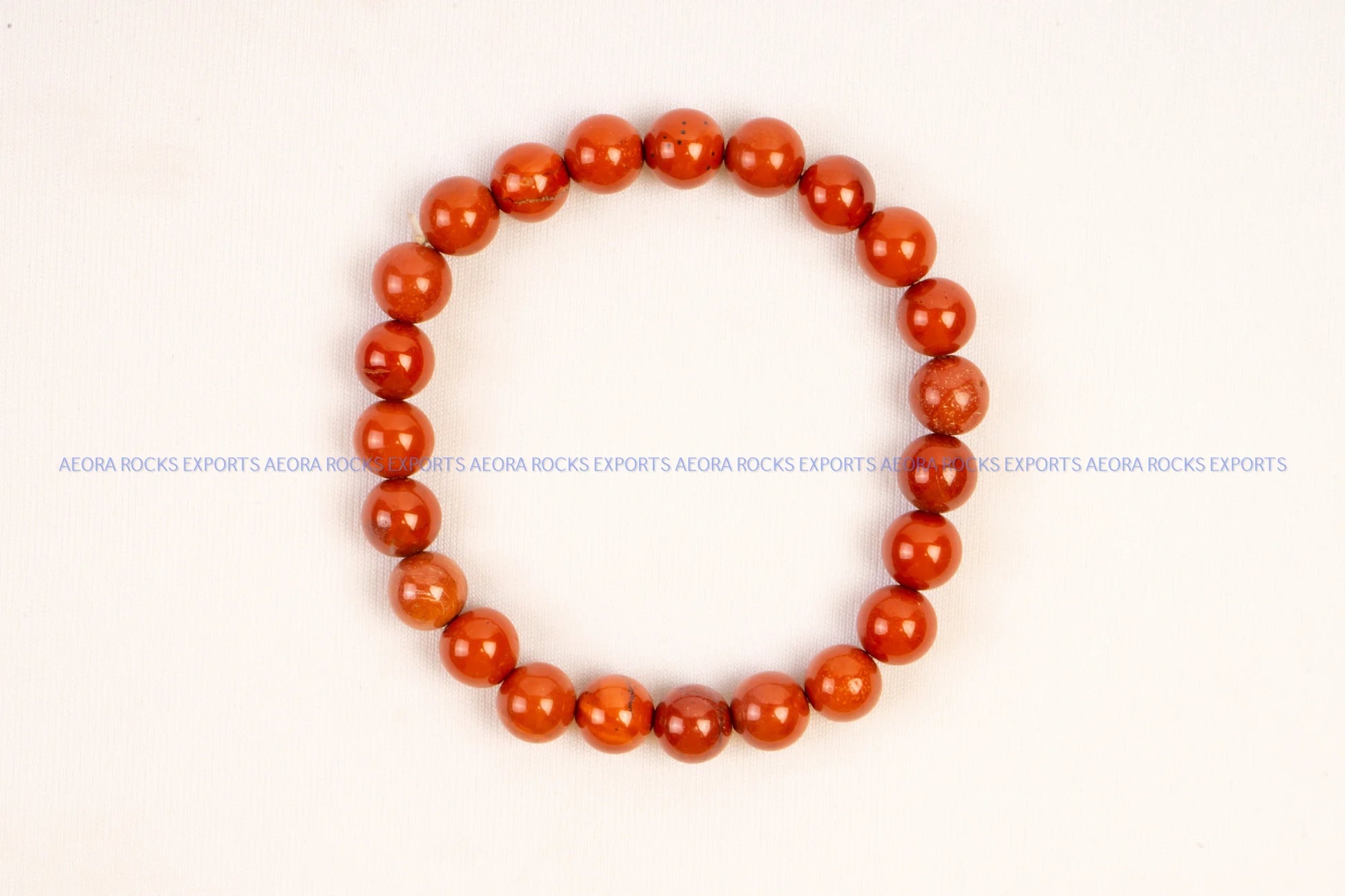 Red Jasper Bead Bracelet