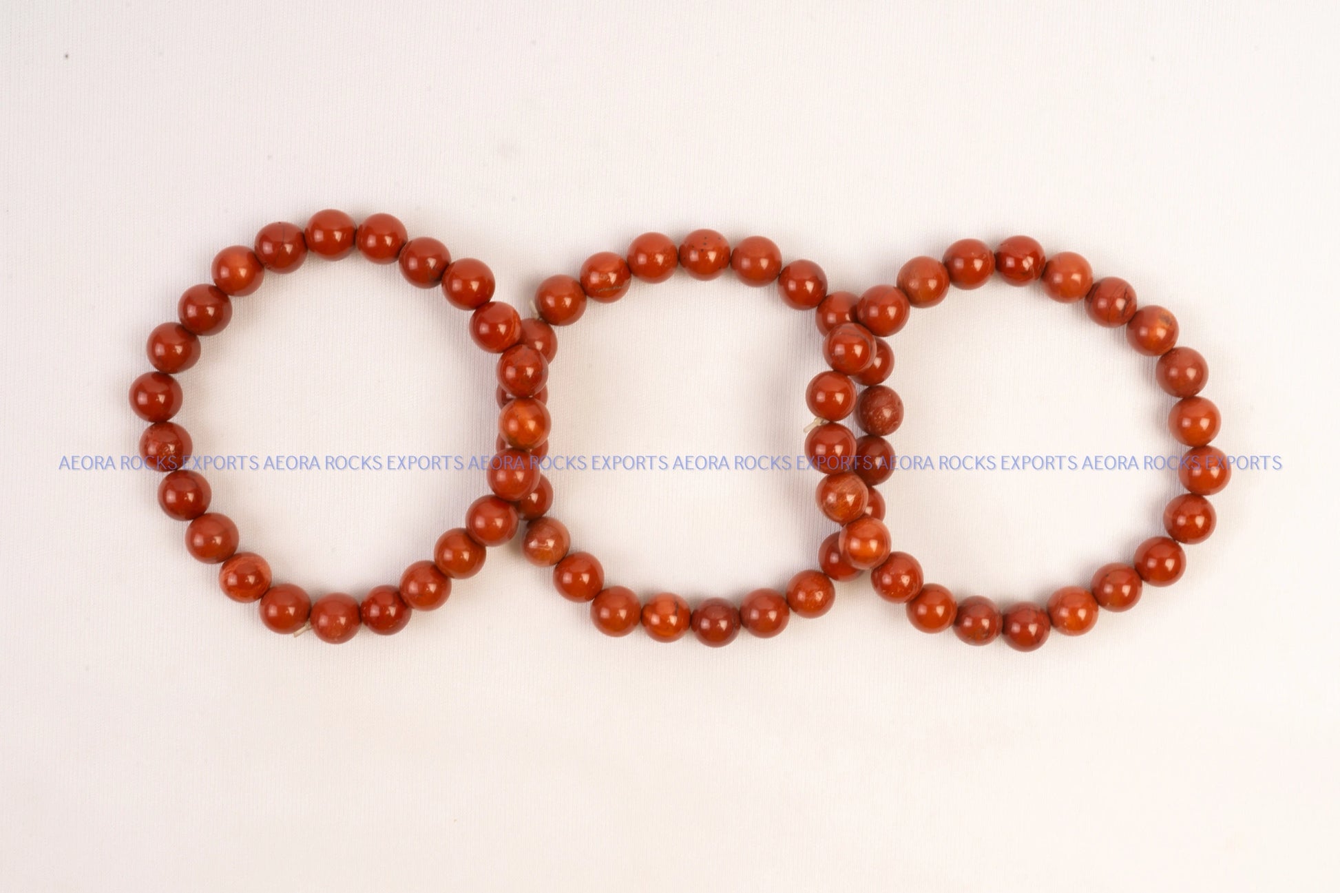 Red Jasper Bead Bracelet