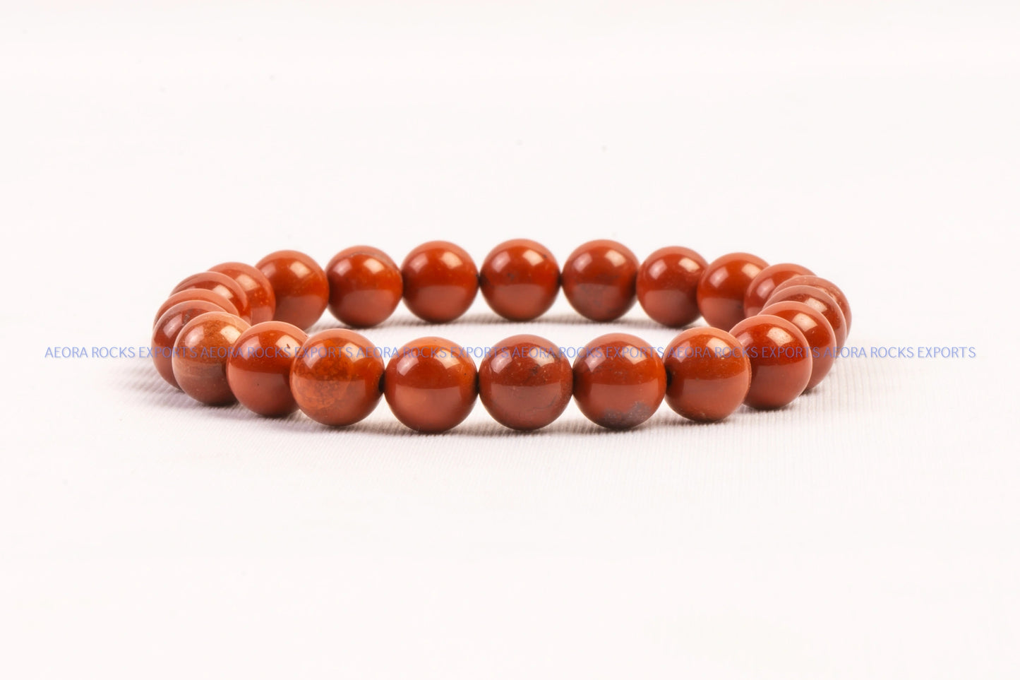 Red Jasper Bead Bracelet