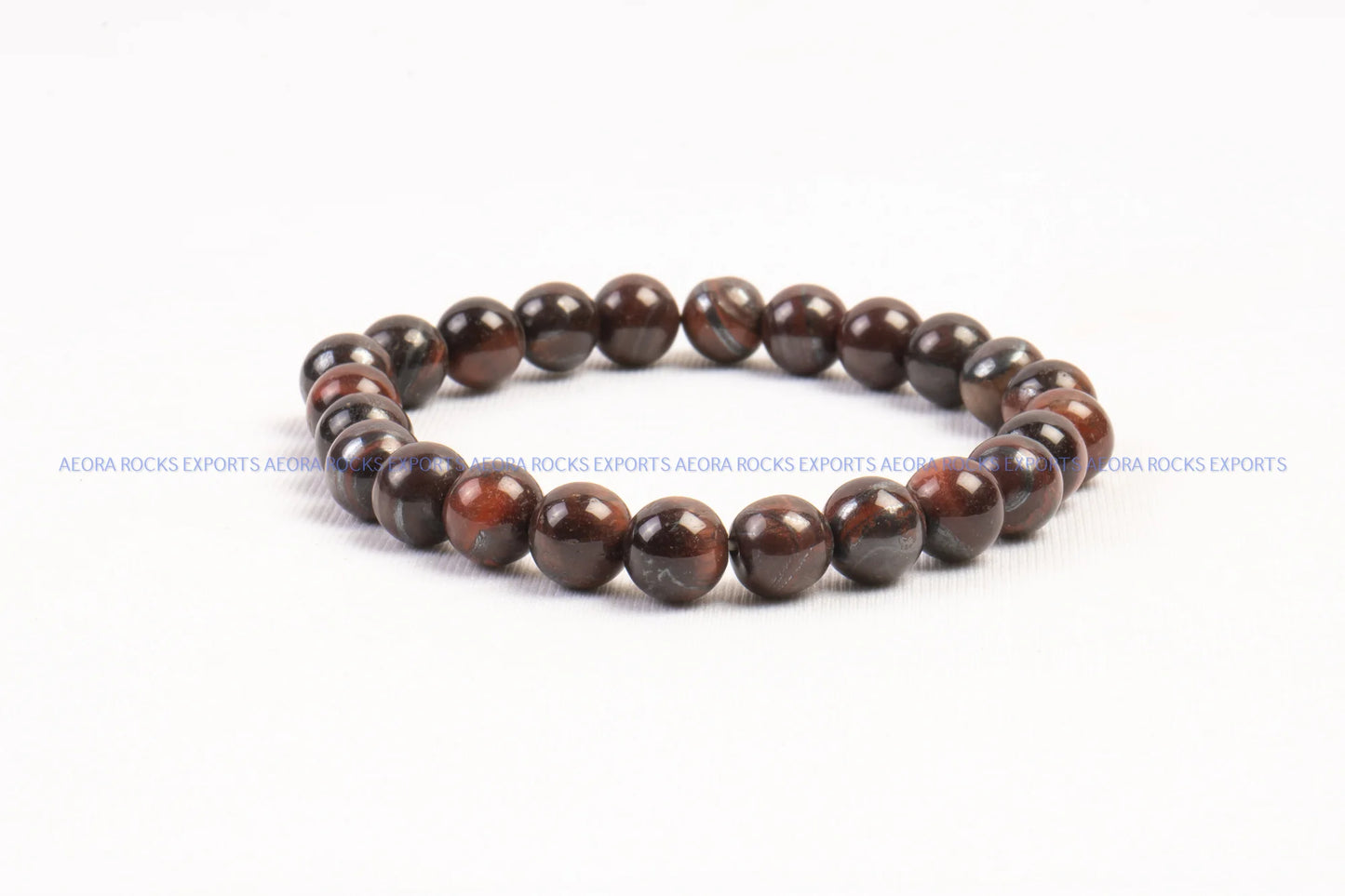 Red Tiger Eye Bead Bracelet