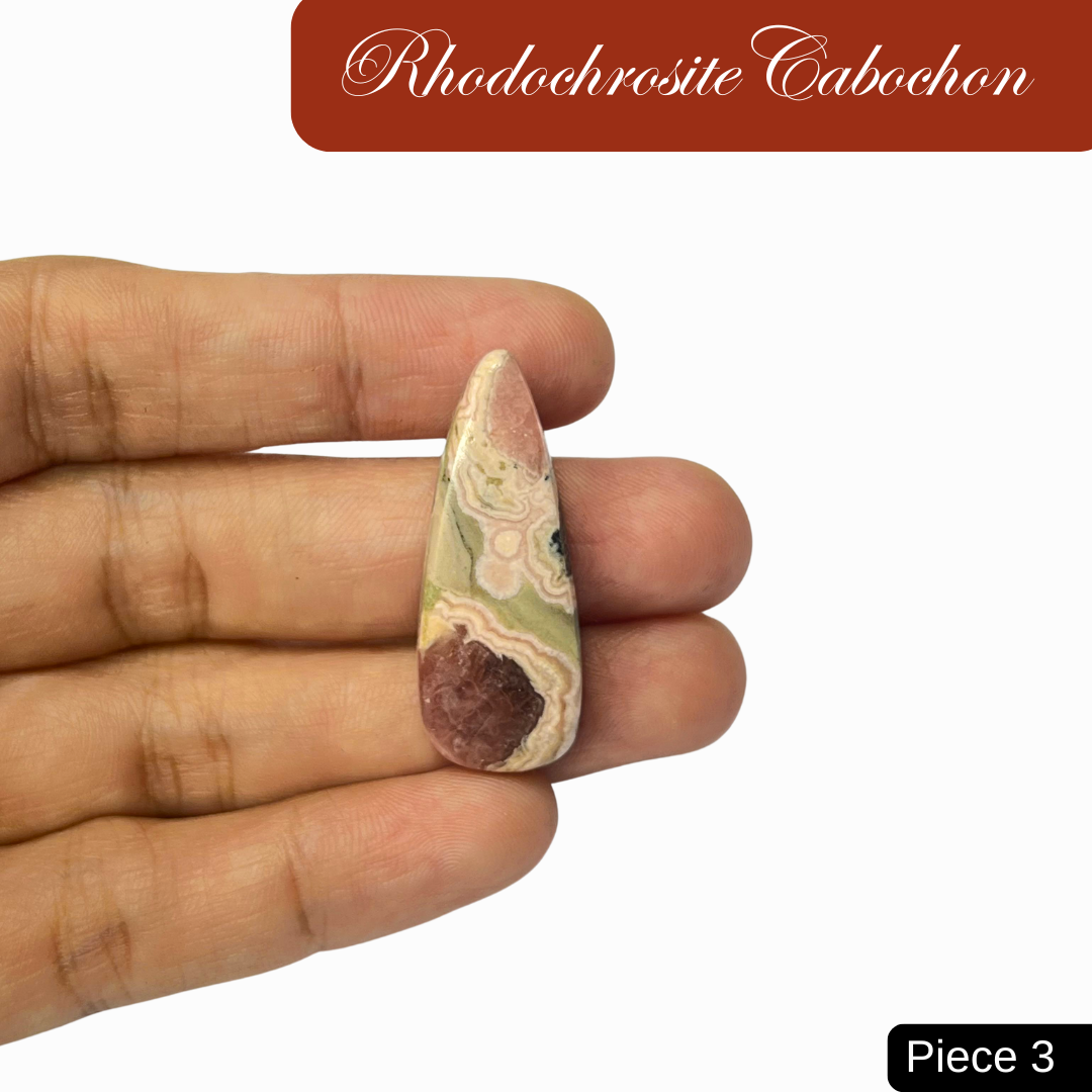 Rhodochrosite Cabochons - AEORA ROCKS INDIA -Healing Crystals superstore