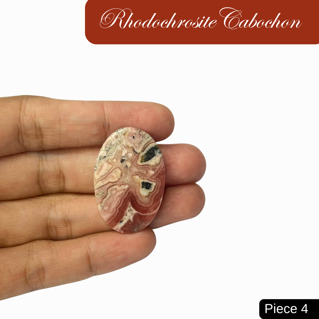 Rhodochrosite Cabochons - AEORA ROCKS INDIA -Healing Crystals superstore