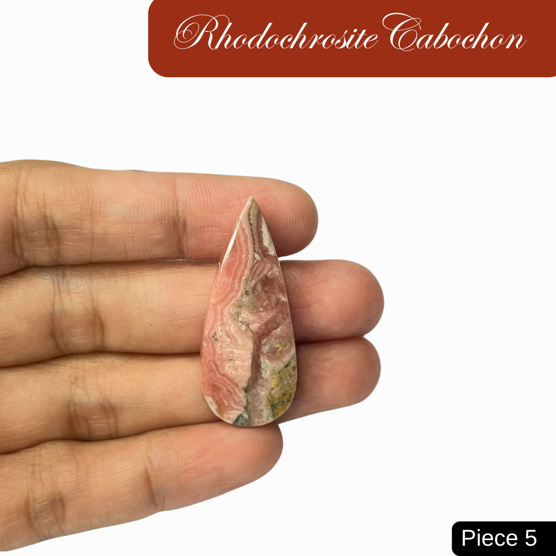 Rhodochrosite Cabochons - AEORA ROCKS INDIA -Healing Crystals superstore