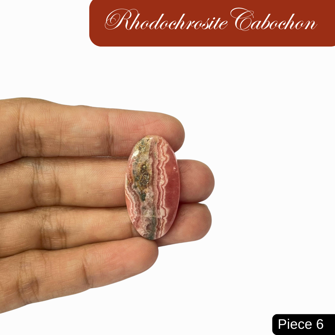 Rhodochrosite Cabochons - AEORA ROCKS INDIA -Healing Crystals superstore