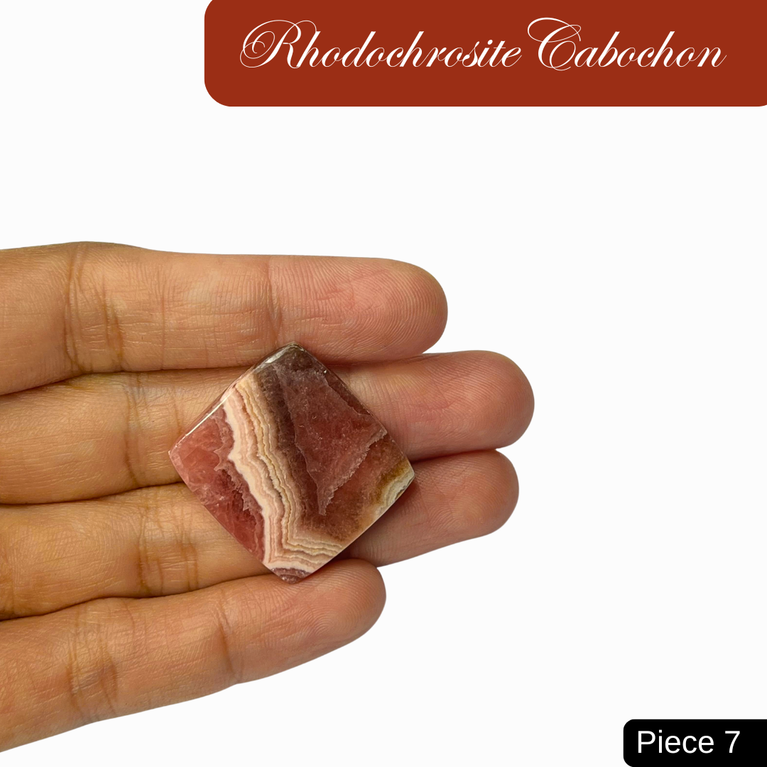 Rhodochrosite Cabochons - AEORA ROCKS INDIA -Healing Crystals superstore