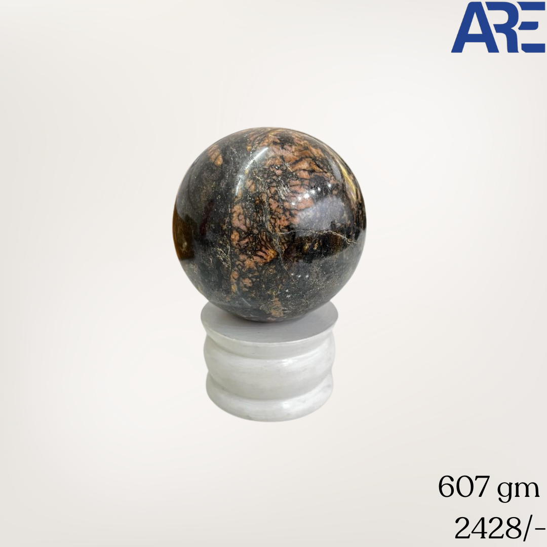 Rhodonite Sphere