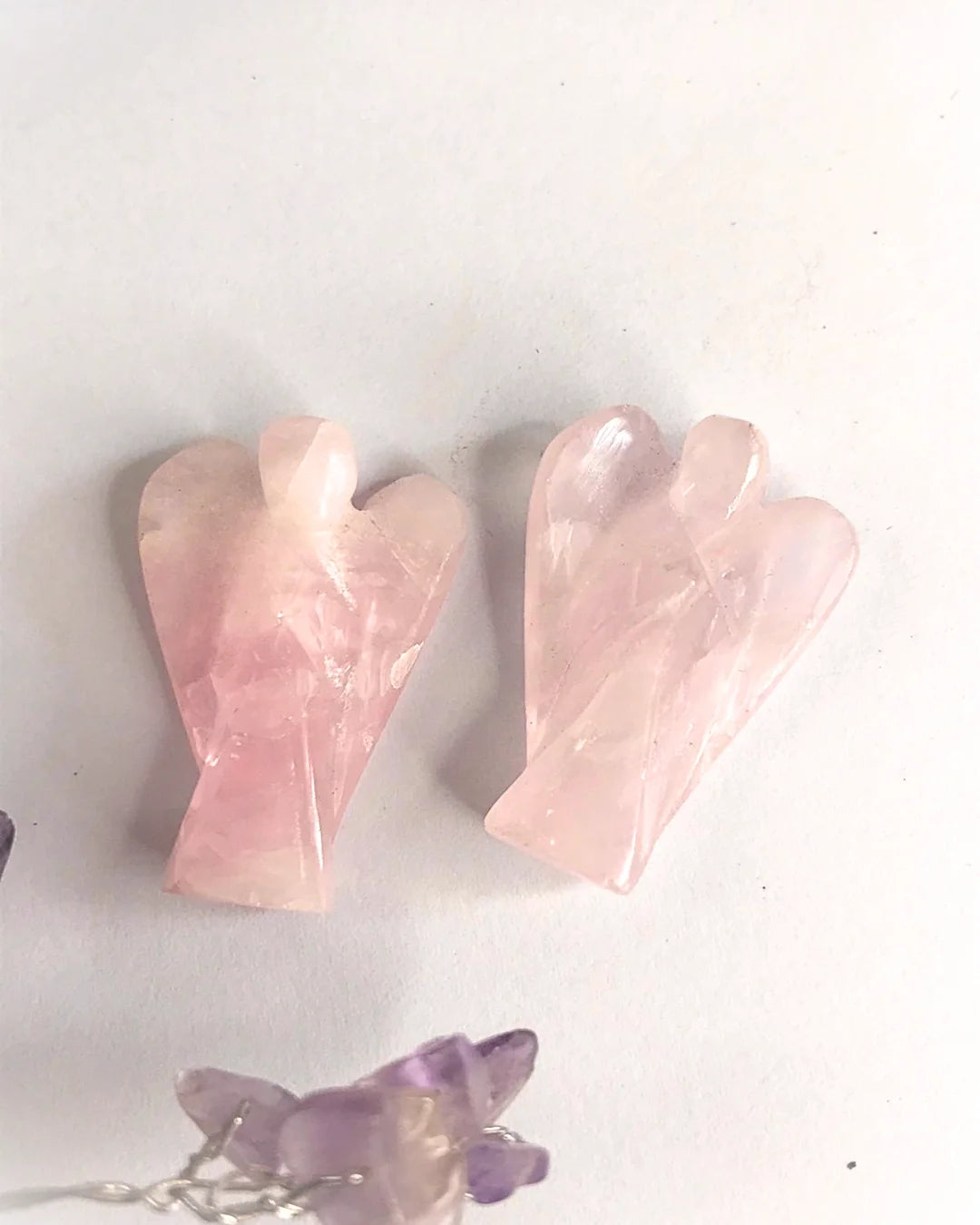 Rose Quartz Angel in india - Aeora Rocks