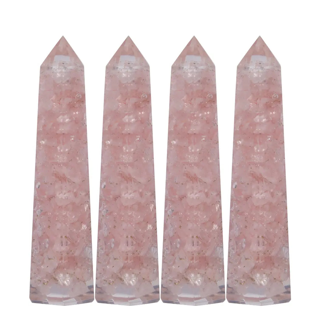 Rose Quartz Orgonite Tower