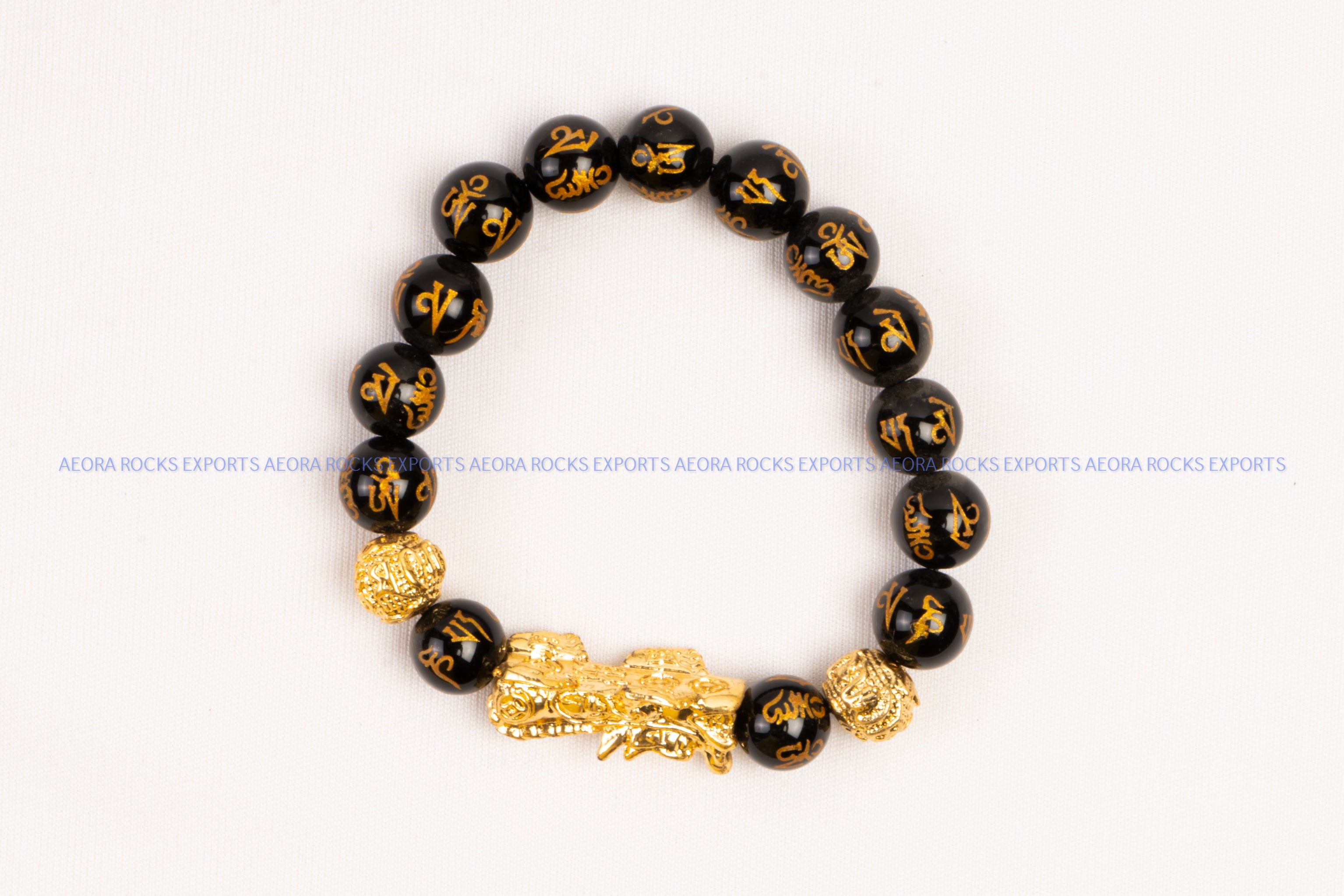 Pixui Black Obsidian Bracelet For Wear In Hand Size Normal