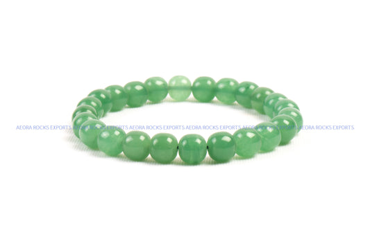 Green Aventurine Bead Bracelet in India