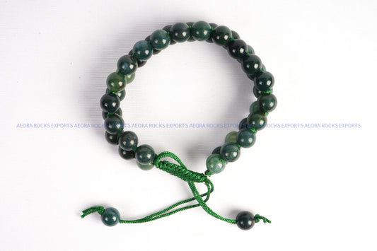 Moss Agate String Bracelet