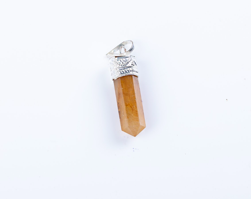 Citrine Single Point Pendant