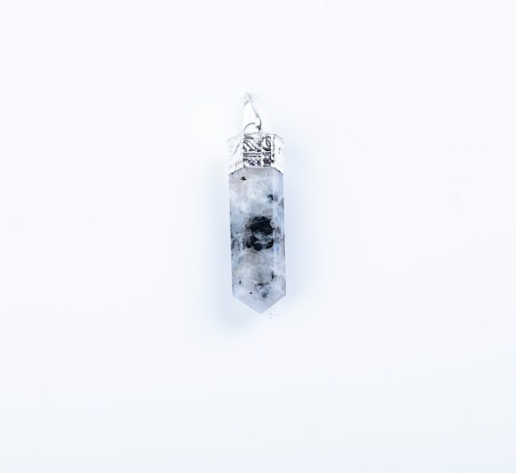 Rainbow Moonstone Single Point Pendant