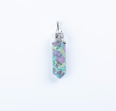 Ruby Fuchsite Single Point Pendant