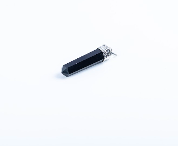 Black Tourmaline Single Point Pendant