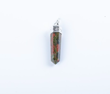 Unakite Single Point Pendant