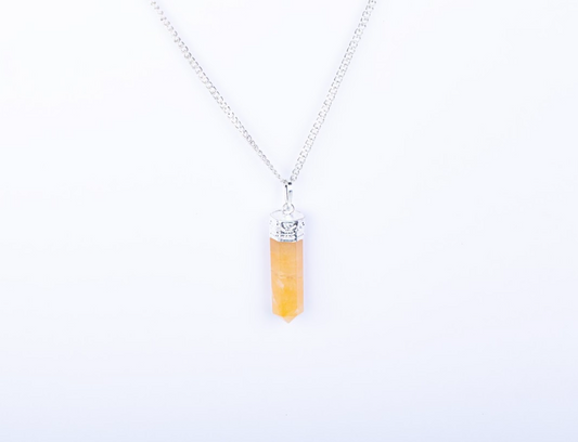 Yellow Aventurine Single Point Pendant