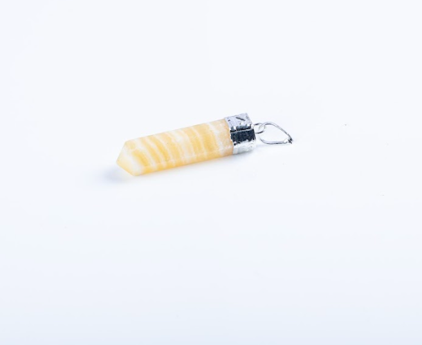 Yellow Calcite Single Point Pendant