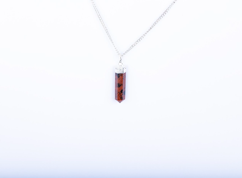 Mahogany Obsidian Single Point Pendant