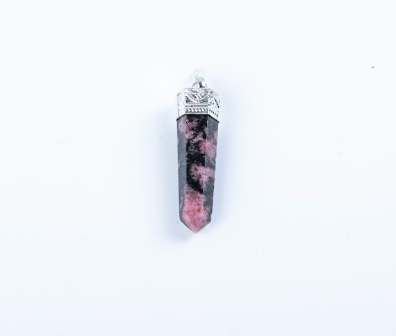 Rhodonite Single Point Pendant