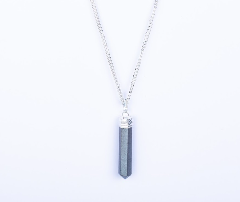 Hematite Single Point Pendant