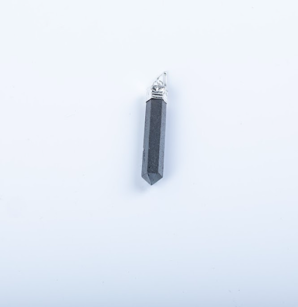 Hematite Single Point Pendant