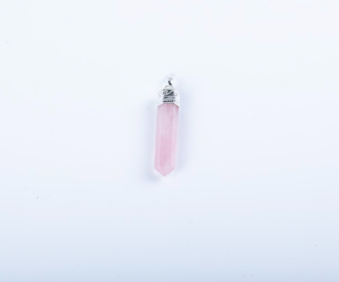 Rose Quartz Single Point Pendant