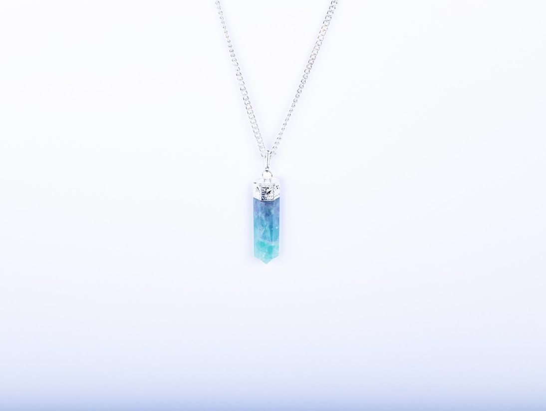 Fluorite Single Point Pendant