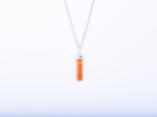 Orange Aventurine Single Point Pendant