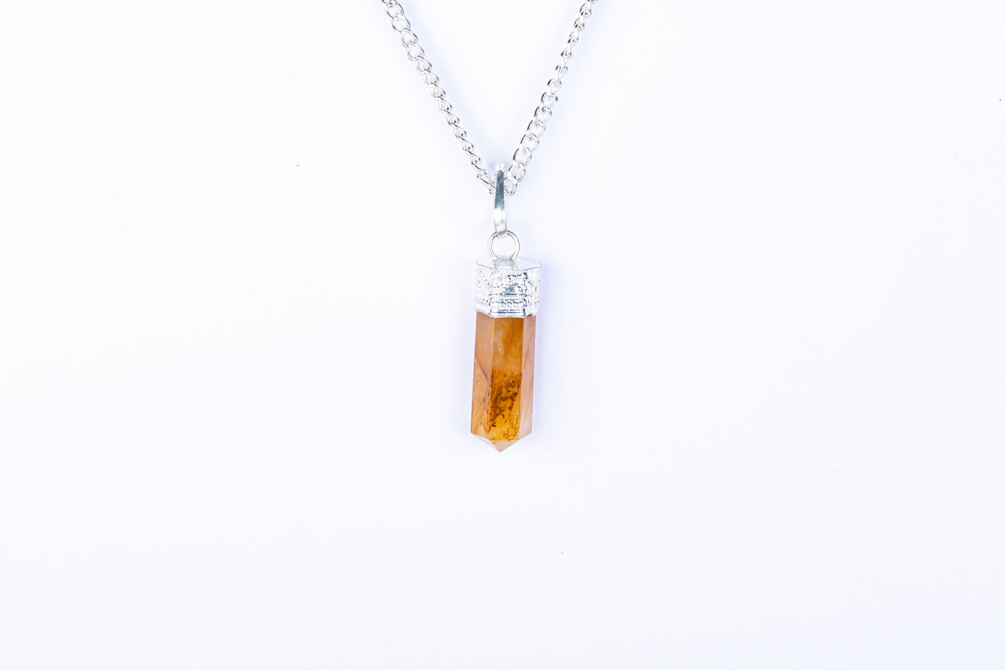 Citrine Single Point Pendant