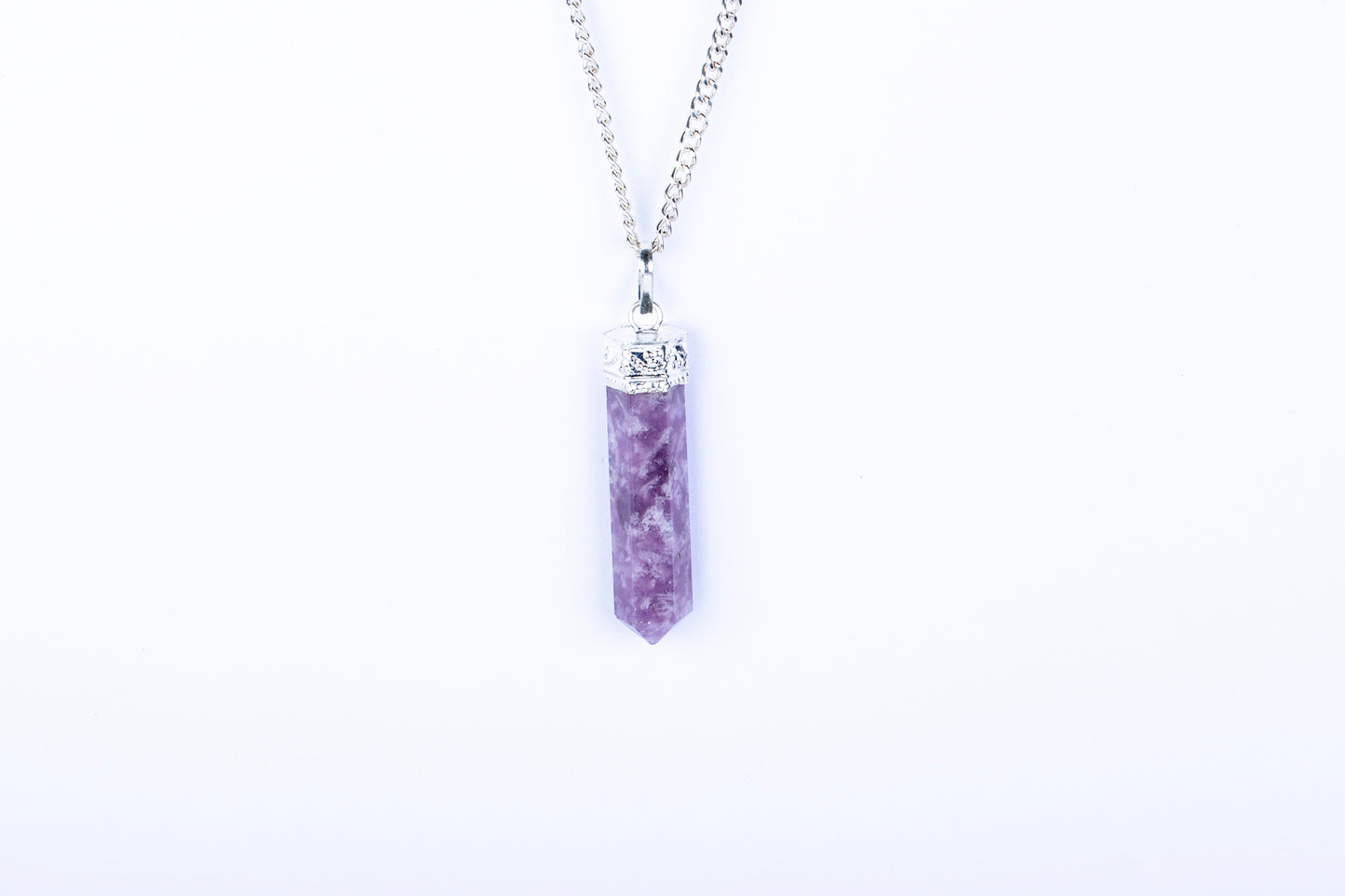 Lepidolite Single Point Pendant