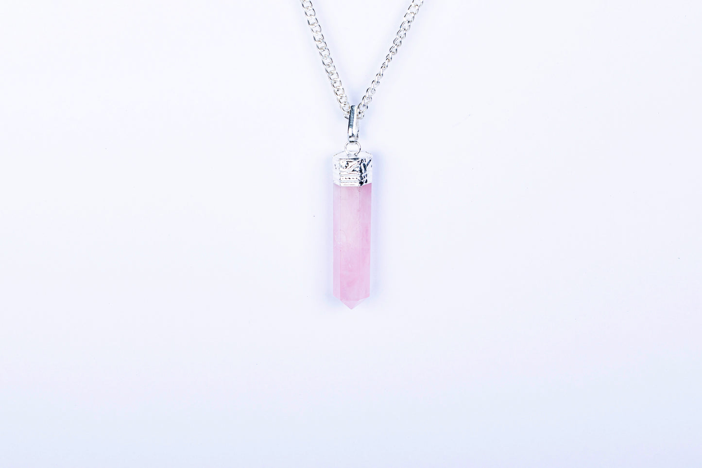 Rose Quartz Single Point Pendant