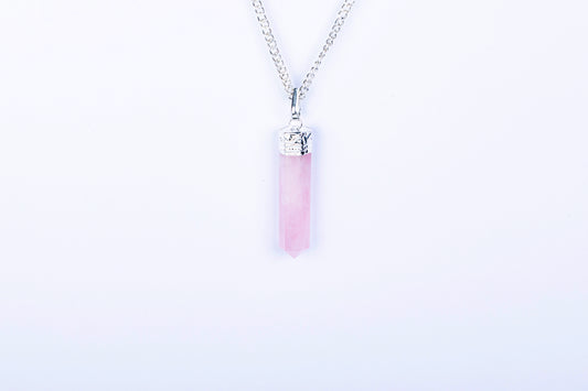 Rose Quartz Single Point Pendant