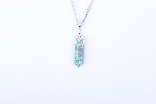 Ruby Fuchsite Single Point Pendant