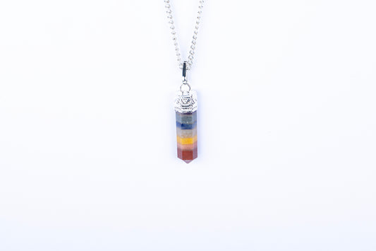 Seven Chakra Single Point Pendant