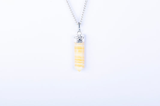 Yellow Calcite Single Point Pendant