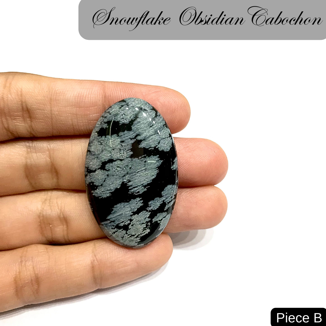 Snowflake Obsidian Cabochons