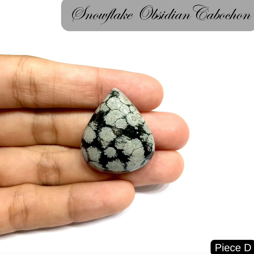 Snowflake Obsidian Cabochons