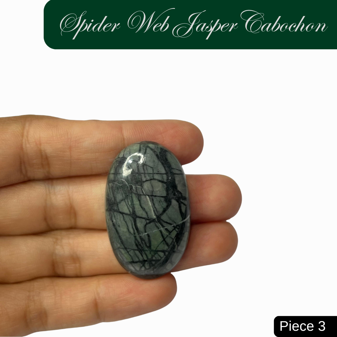Spider Web Jasper Cabochons - AEORA ROCKS INDIA -Healing Crystals superstore