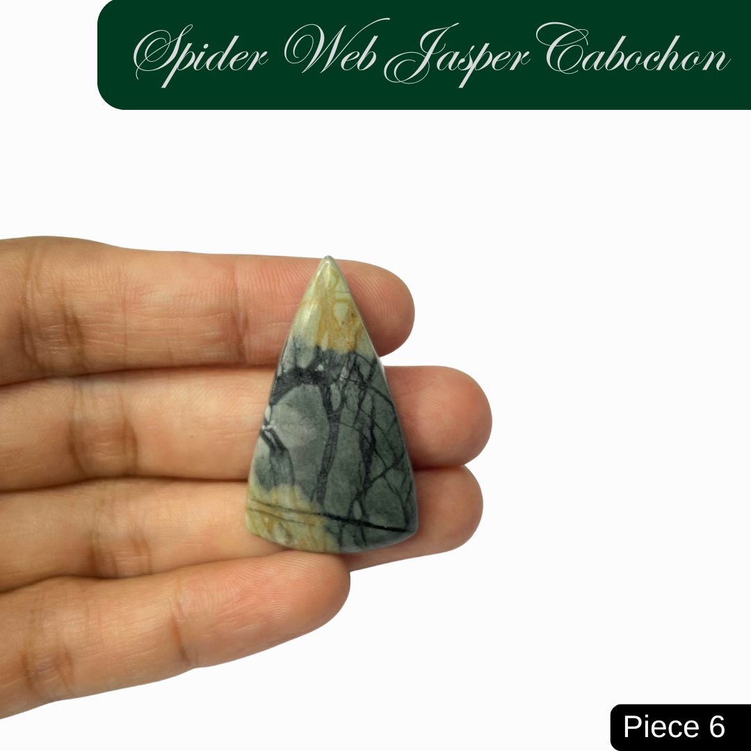 Spider Web Jasper Cabochons - AEORA ROCKS INDIA -Healing Crystals superstore