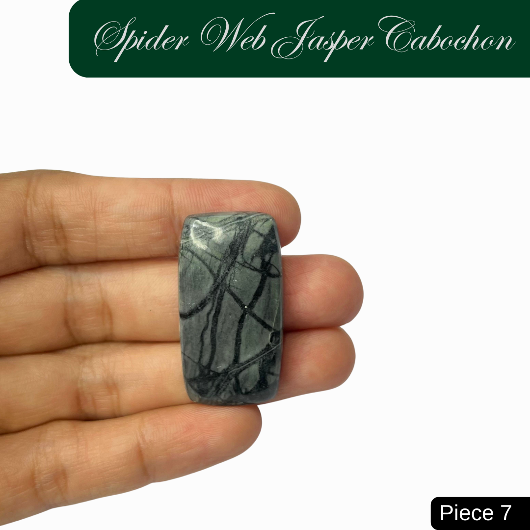 Spider Web Jasper Cabochons - AEORA ROCKS INDIA -Healing Crystals superstore