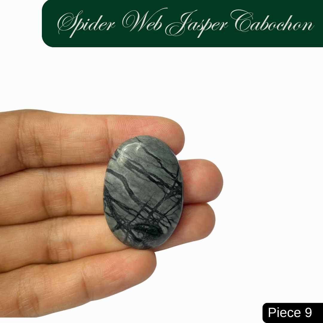 Spider Web Jasper Cabochons - AEORA ROCKS INDIA -Healing Crystals superstore