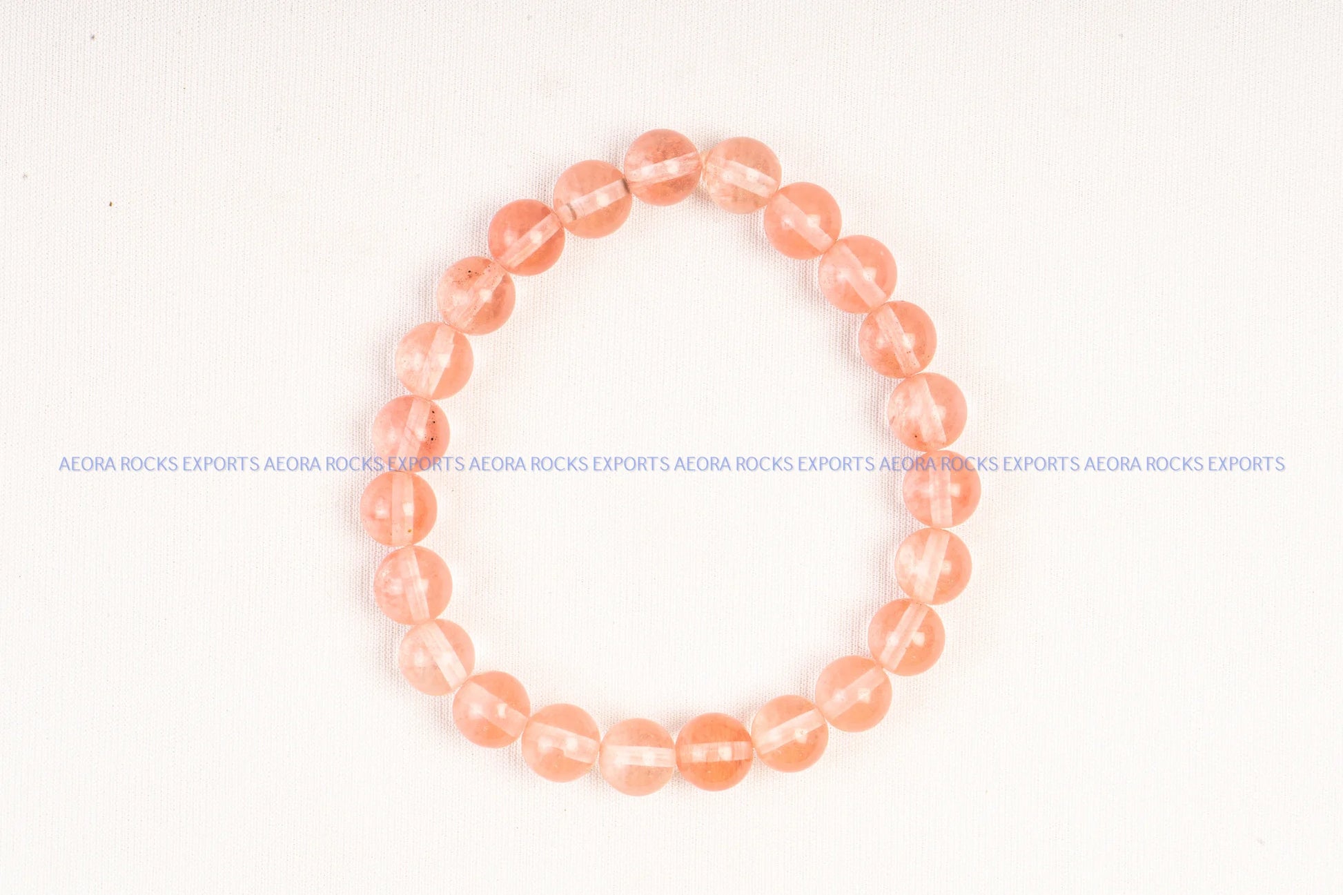 Strawberry Quartz Bead Bracelet