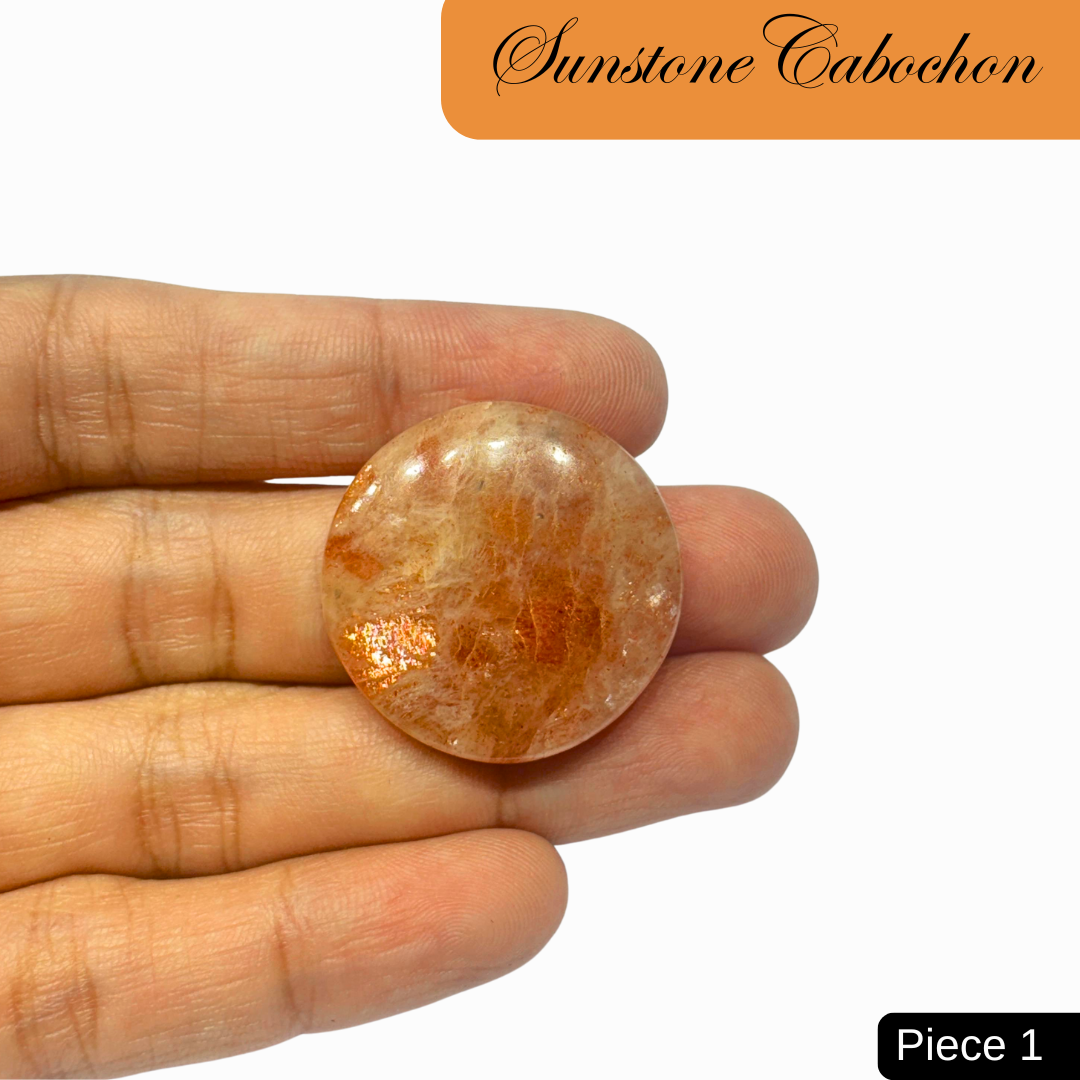 Sunstone Cabochons - AEORA ROCKS INDIA -Healing Crystals superstore
