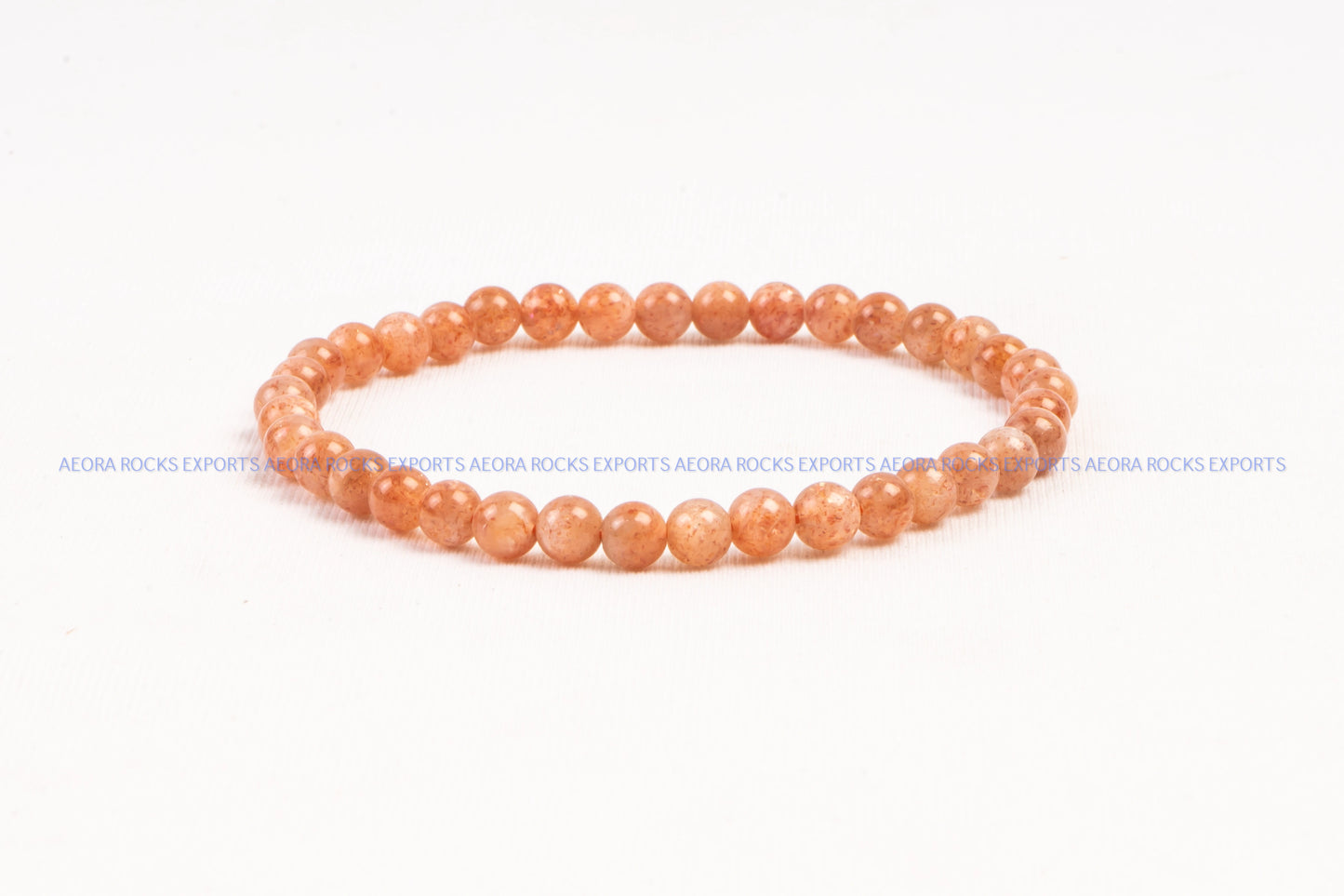 Sunstone Bead Bracelet