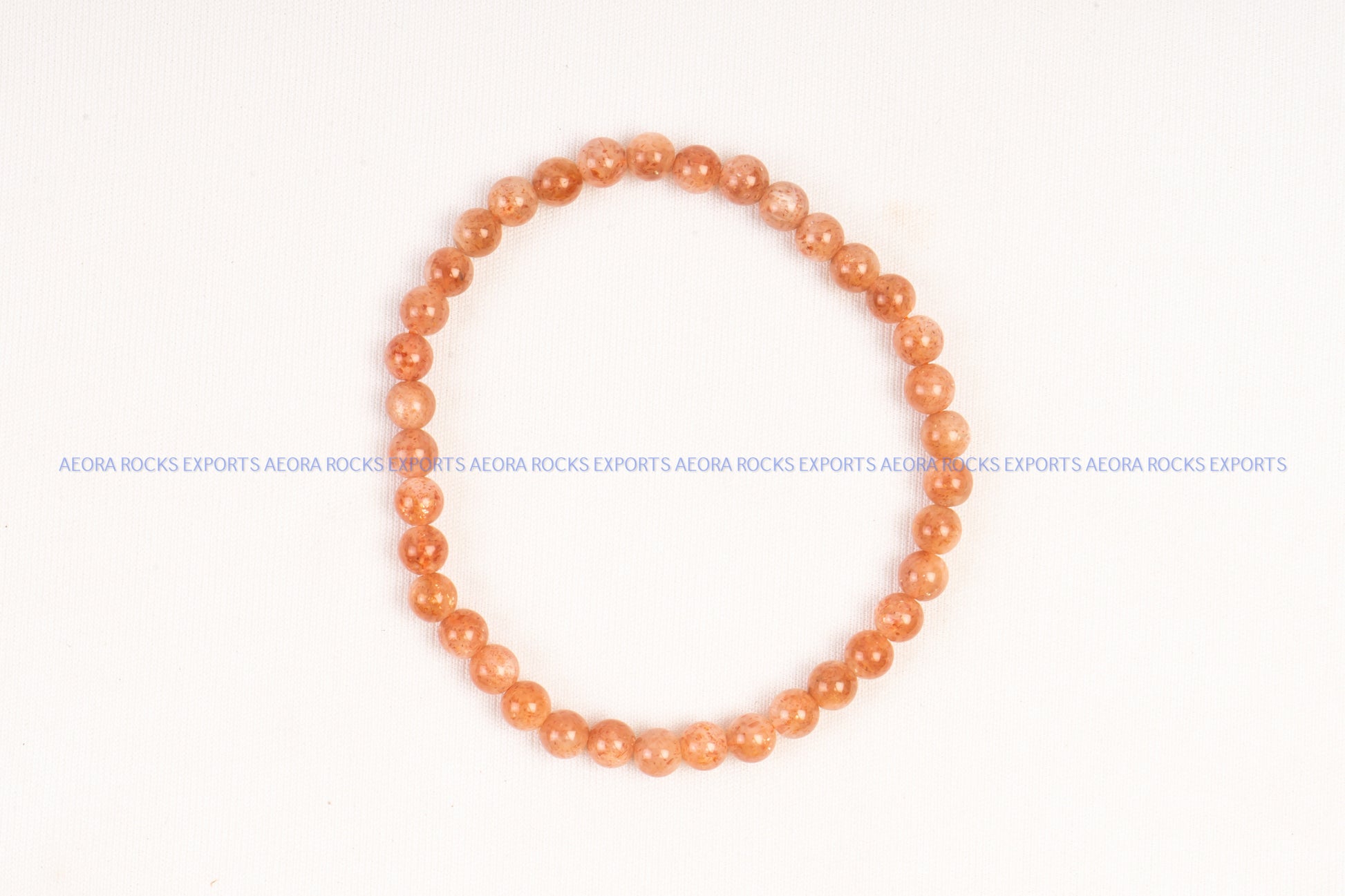 Sunstone Bead Bracelet