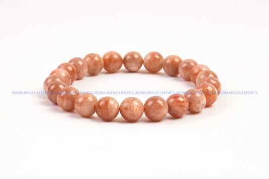 Sunstone Bead Bracelet