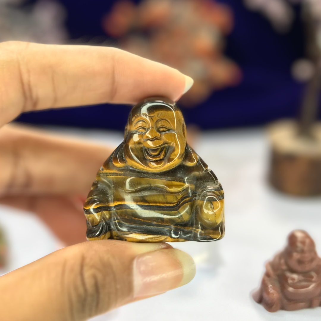 Tiger Eye Laughing Buddha